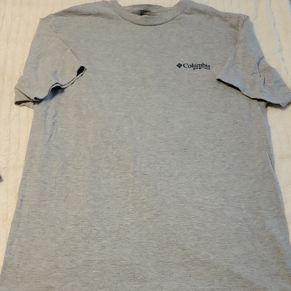 Columbia Heather Gray Graphic PFG Tee - Picture 4 of 5